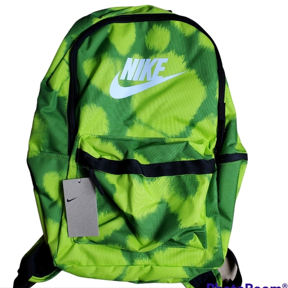 nike backpack black and green
